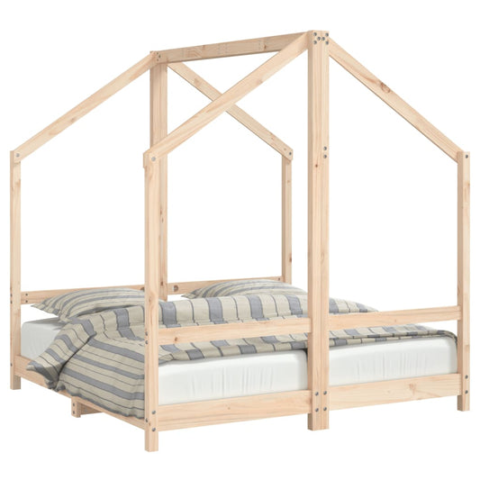 Kids Bed Frame 2x(70x140) cm Solid Wood Pine Kids Bed Frame 2x(70x140) cm Solid Wood Pine