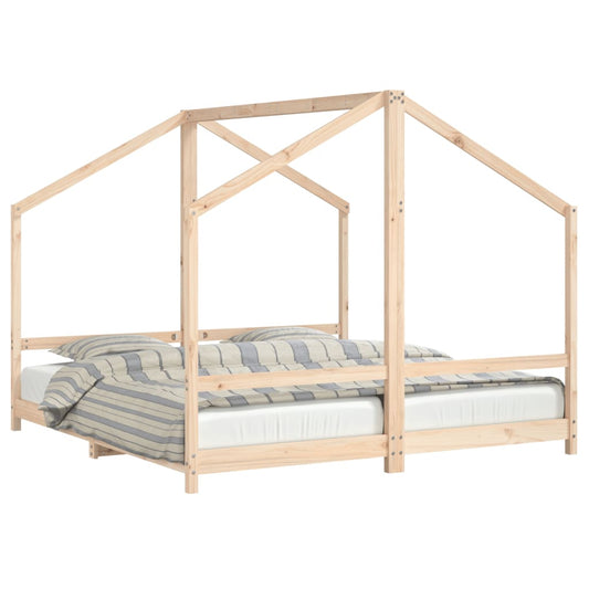 Kids Bed Frame 2x(90x190) cm Solid Wood Pine Kids Bed Frame 2x(90x190) cm Solid Wood Pine