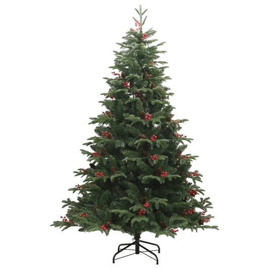 Artificial Hinged Christmas Tree with Cones and Berries 240 cm Artificial Hinged Christmas Tree with Cones and Berries 240 cm