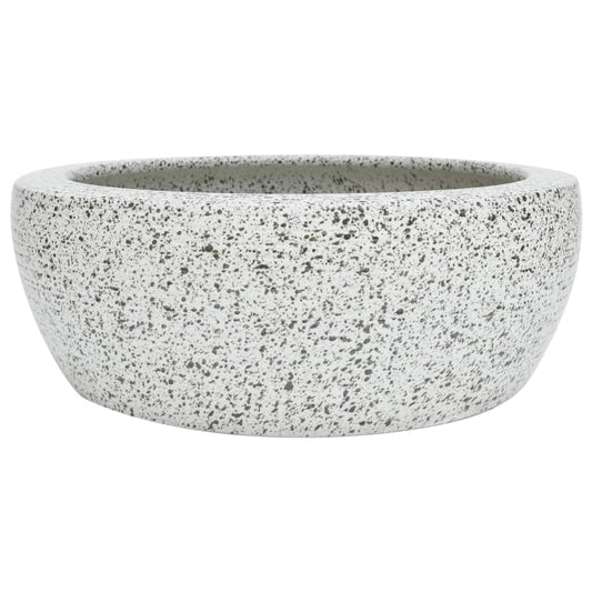 Countertop Basin Grey Round Φ41x14 cm Ceramic Countertop Basin Grey Round Φ41x14 cm Ceramic