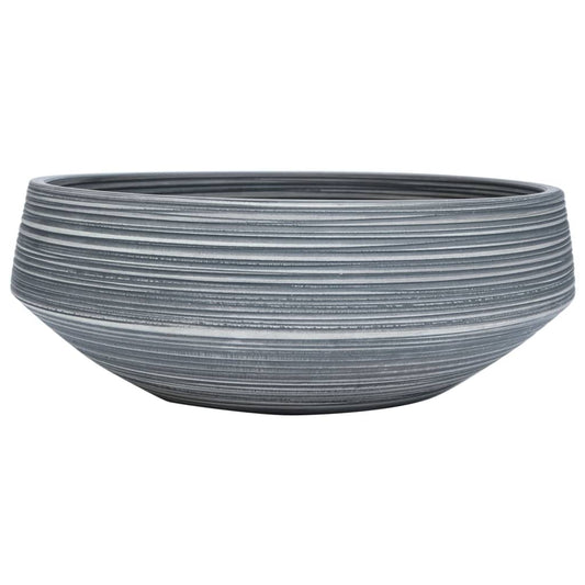 Countertop Basin Grey Round Φ41x14 cm Ceramic Countertop Basin Grey Round Φ41x14 cm Ceramic