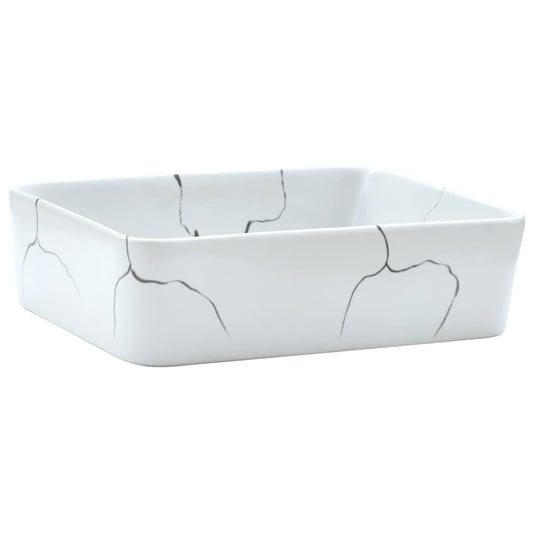 Countertop Basin White Rectangular 46x35.5x13 cm Ceramic Countertop Basin White Rectangular 46x35.5x13 cm Ceramic