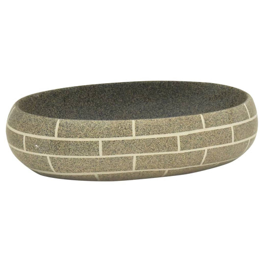 Countertop Basin Multicolour Oval 59x40x15 cm Ceramic Countertop Basin Multicolour Oval 59x40x15 cm Ceramic