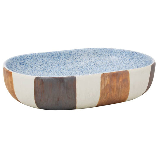 Countertop Basin Multicolour Oval 59x40x14 cm Ceramic Countertop Basin Multicolour Oval 59x40x14 cm Ceramic