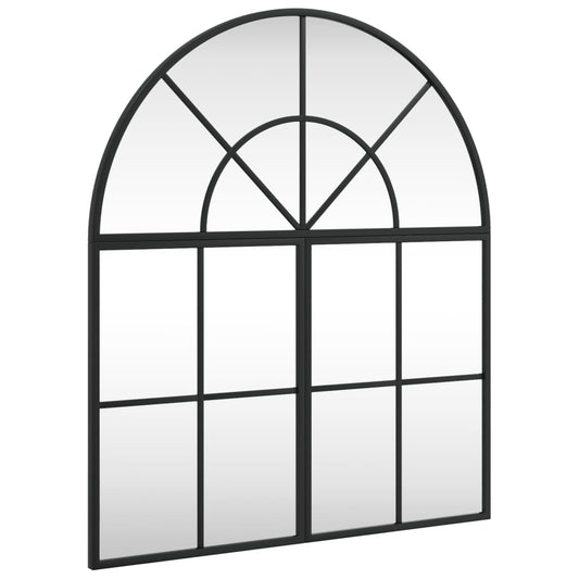 Wall Mirror Black 60x70 cm Arch Iron Wall Mirror Black 60x70 cm Arch Iron