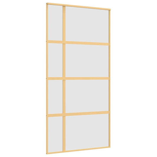 Sliding Door Gold 102,5x205 cm Frosted ESG Glass and Aluminium Sliding Door Gold 102,5x205 cm Frosted ESG Glass and Aluminium