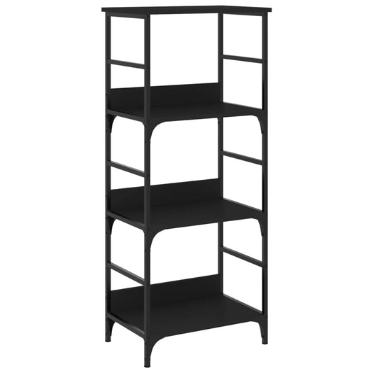 Bookshelf Black 50x33x117.5 cm Engineered Wood Bookshelf Black 50x33x117.5 cm Engineered Wood