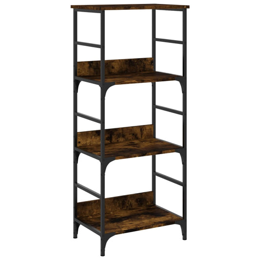 Bookshelf Smoked Oak 50x33x117,5 cm Engineered Wood Bookshelf Smoked Oak 50x33x117,5 cm Engineered Wood