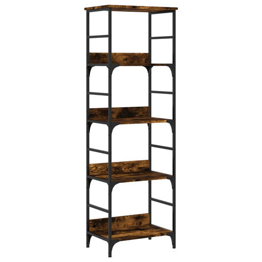 Bookshelf Smoked Oak 50x33x153 cm Engineered Wood Bookshelf Smoked Oak 50x33x153 cm Engineered Wood