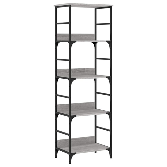 Bookshelf Grey Sonoma 50x33x153 cm Engineered Wood Bookshelf Grey Sonoma 50x33x153 cm Engineered Wood