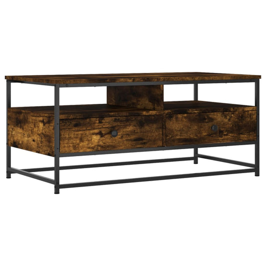 Coffee Table Smoked Oak 100x51x45 cm Engineered Wood Coffee Table Smoked Oak 100x51x45 cm Engineered Wood