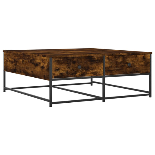 Coffee Table Smoked Oak 100x99x40 cm Engineered Wood Coffee Table Smoked Oak 100x99x40 cm Engineered Wood