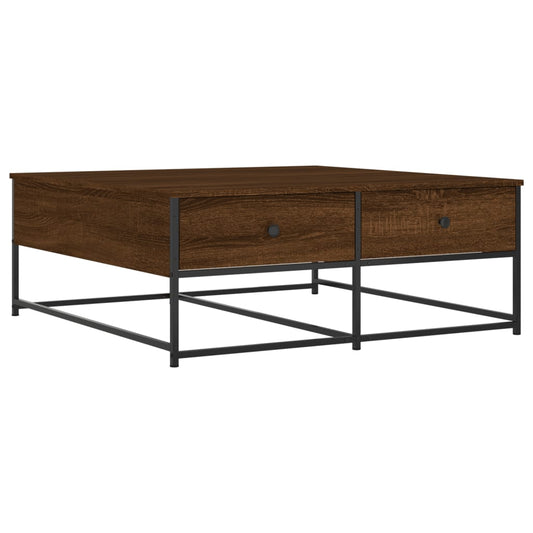 Coffee Table Brown Oak 100x99x40 cm Engineered Wood Coffee Table Brown Oak 100x99x40 cm Engineered Wood