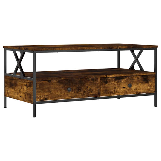 Coffee Table Smoked Oak 100x51x45 cm Engineered Wood Coffee Table Smoked Oak 100x51x45 cm Engineered Wood