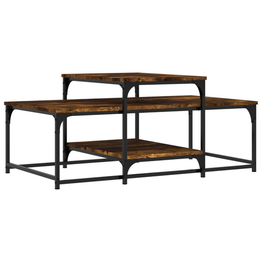 Coffee Table Smoked Oak 102x60x45 cm Engineered Wood Coffee Table Smoked Oak 102x60x45 cm Engineered Wood