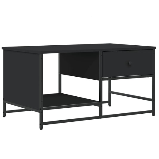 Coffee Table Black 85.5x51x45 cm Engineered Wood Coffee Table Black 85.5x51x45 cm Engineered Wood