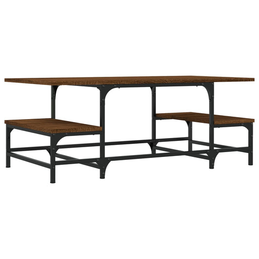 Coffee Table Brown Oak 100x50.5x40 cm Engineered Wood Coffee Table Brown Oak 100x50.5x40 cm Engineered Wood