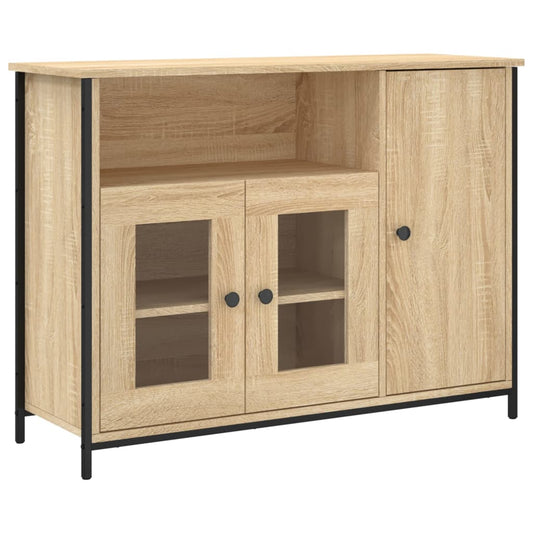 Sideboard Sonoma Oak 100x35x75 cm Engineered Wood Sideboard Sonoma Oak 100x35x75 cm Engineered Wood