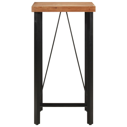 Bar Table 55x55x107 cm Solid Wood Acacia and Iron Bar Table 55x55x107 cm Solid Wood Acacia and Iron