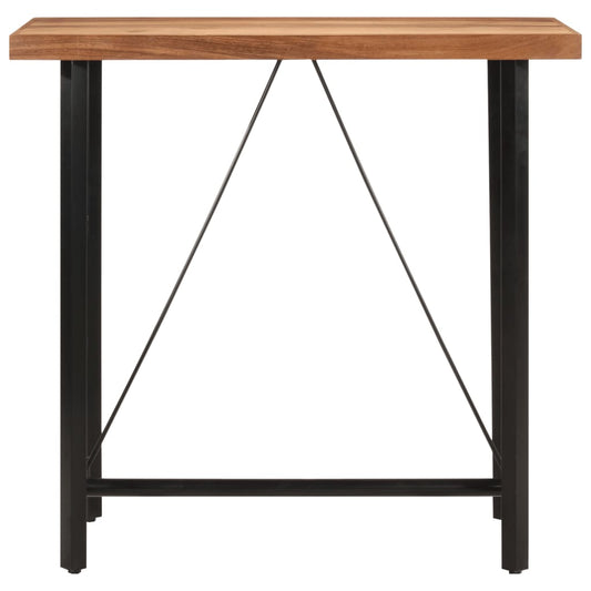 Bar Table 110x55x107 cm Solid Wood Acacia and Iron Bar Table 110x55x107 cm Solid Wood Acacia and Iron