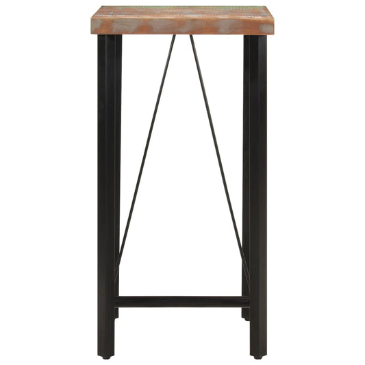 Bar Table 55x55x107 cm Solid Wood Reclaimed and Iron Bar Table 55x55x107 cm Solid Wood Reclaimed and Iron