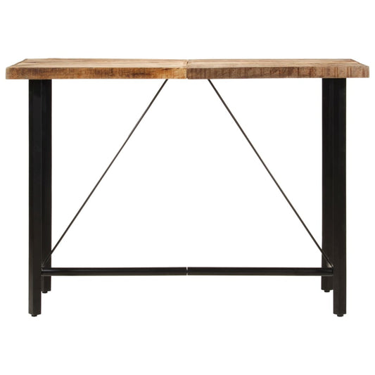 Bar Table 150x70x107 cm Solid Wood Mango and Iron Bar Table 150x70x107 cm Solid Wood Mango and Iron