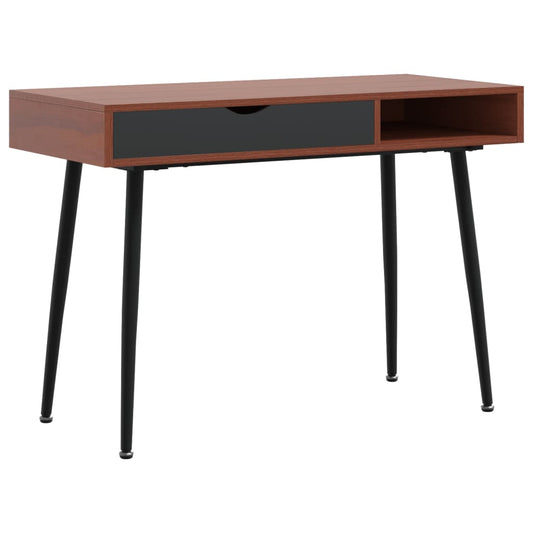 Computer Desk with Drawer Brown 110x50x75 cm Engineered Wood Computer Desk with Drawer Brown 110x50x75 cm Engineered Wood