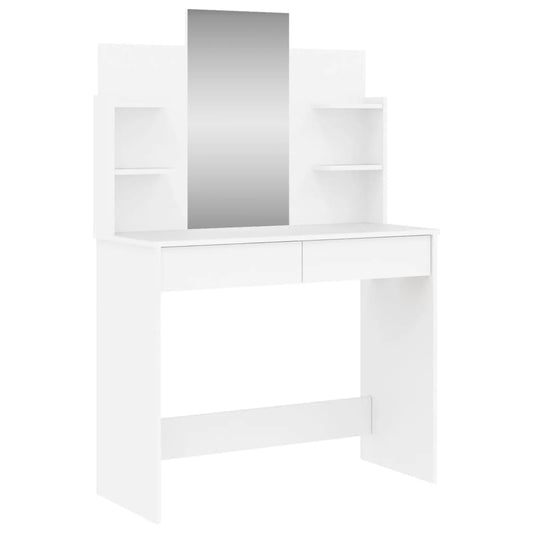 Dressing Table with Mirror White 96x39x142 cm Dressing Table with Mirror White 96x39x142 cm