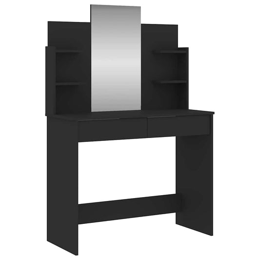Dressing Table with Mirror Black 96x39x142 cm Dressing Table with Mirror Black 96x39x142 cm