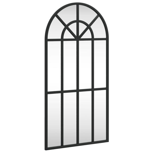 Wall Mirror Black 30x60 cm Arch Iron Wall Mirror Black 30x60 cm Arch Iron