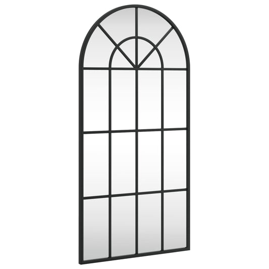 Wall Mirror Black 40x80 cm Arch Iron Wall Mirror Black 40x80 cm Arch Iron