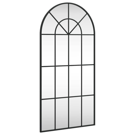 Wall Mirror Black 50x100 cm Arch Iron Wall Mirror Black 50x100 cm Arch Iron