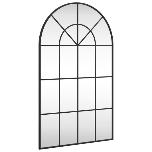 Wall Mirror Black 60x100 cm Arch Iron Wall Mirror Black 60x100 cm Arch Iron