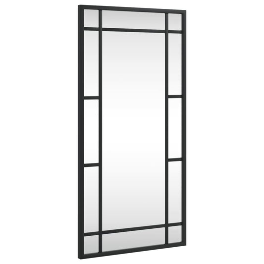 Wall Mirror Black 30x60 cm Rectangle Iron Wall Mirror Black 30x60 cm Rectangle Iron
