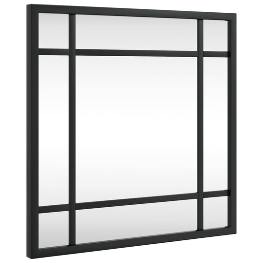 Wall Mirror Black 30x30 cm Square Iron Wall Mirror Black 30x30 cm Square Iron