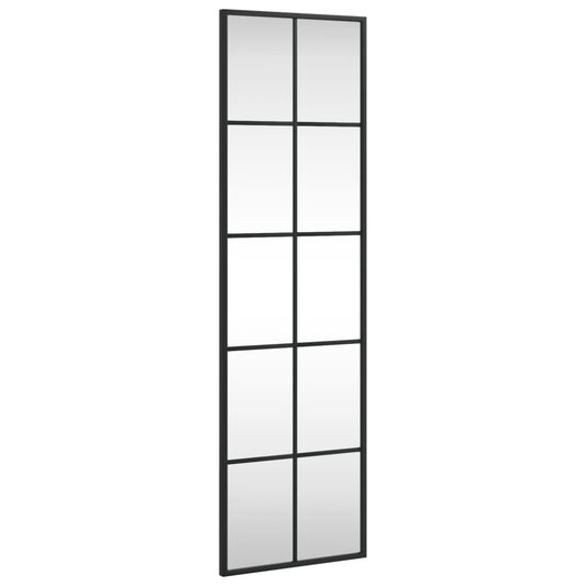 Wall Mirror Black 30x100 cm Rectangle Iron Wall Mirror Black 30x100 cm Rectangle Iron