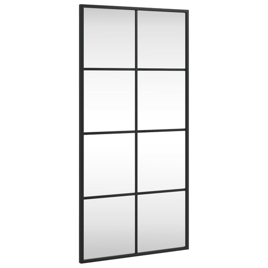 Wall Mirror Black 40x80 cm Rectangle Iron Wall Mirror Black 40x80 cm Rectangle Iron