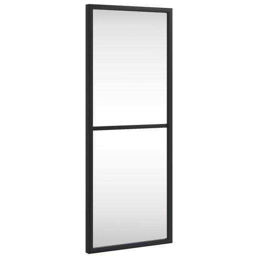 Wall Mirror Black 20x50 cm Rectangle Iron Wall Mirror Black 20x50 cm Rectangle Iron