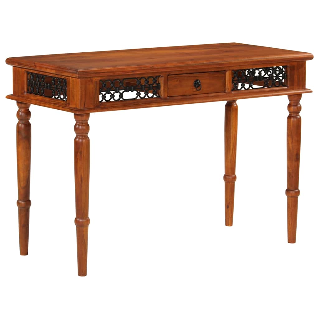 Desk with Drawer 110x50x76 cm Solid Wood Acacia