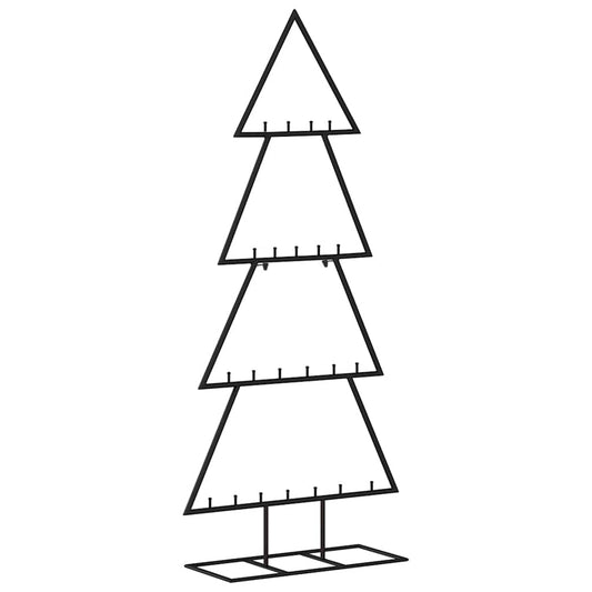 Metal Christmas Tree for Decoration Black 125 cm Metal Christmas Tree for Decoration Black 125 cm