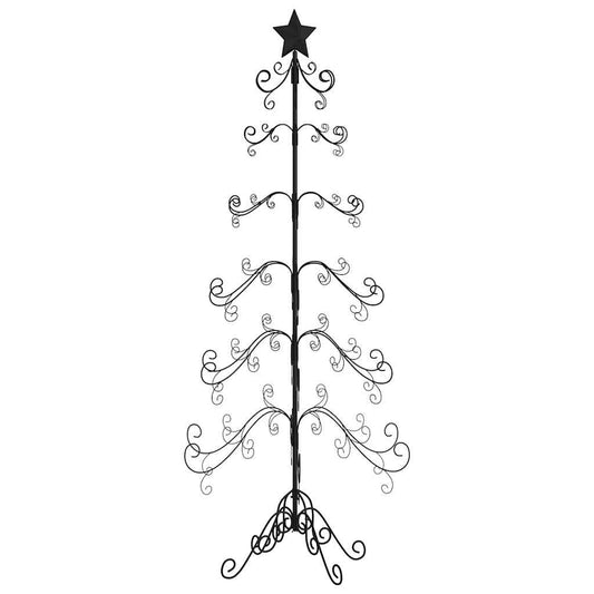 Metal Christmas Tree for Decoration Black 215 cm Metal Christmas Tree for Decoration Black 215 cm