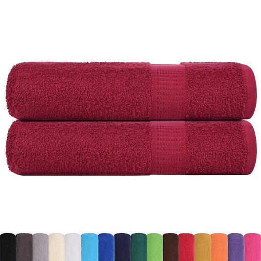 Bath Towels "FROGN" 2 pcs Bordeaux 100x150 cm 360 gsm Bath Towels "FROGN" 2 pcs Bordeaux 100x150 cm 360 gsm