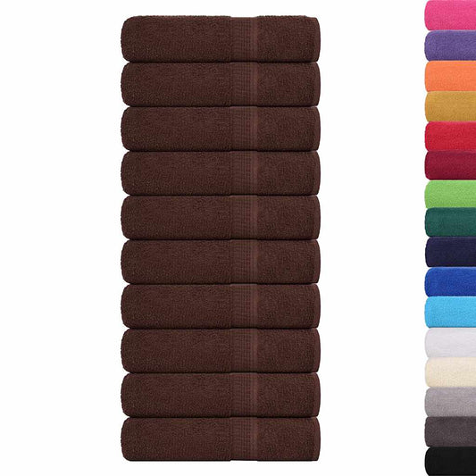 Bath Towels "FROGN" 10 pcs Brown 100x150 cm 360 gsm Bath Towels "FROGN" 10 pcs Brown 100x150 cm 360 gsm