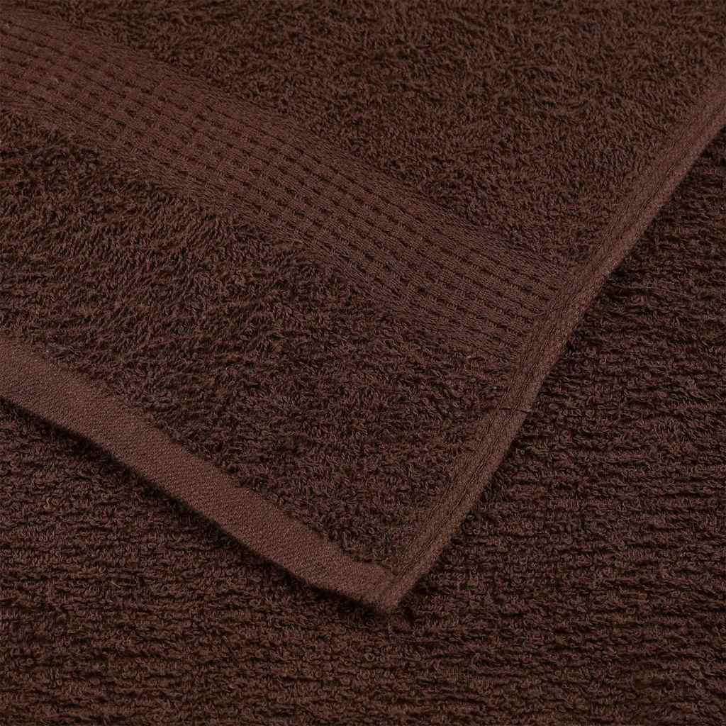 Towels "FROGN" 10 pcs Brown 100x200 cm 360 gsm