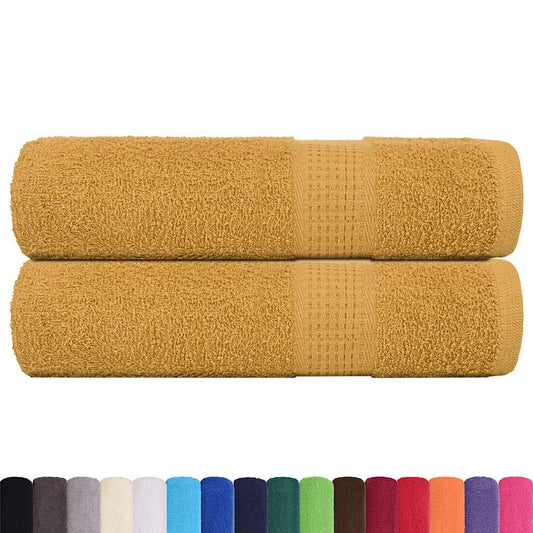 Bath Towels "FROGN" 2 pcs Gold 100x150 cm 360 gsm Bath Towels "FROGN" 2 pcs Gold 100x150 cm 360 gsm