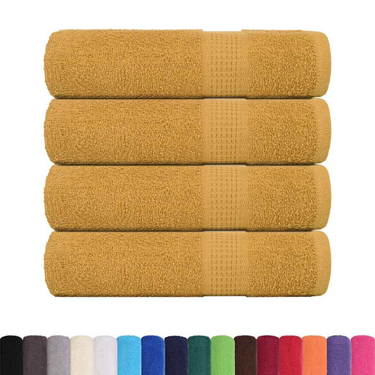 Bath Towels "FROGN" 4 pcs Gold 100x150 cm 360 gsm Bath Towels "FROGN" 4 pcs Gold 100x150 cm 360 gsm