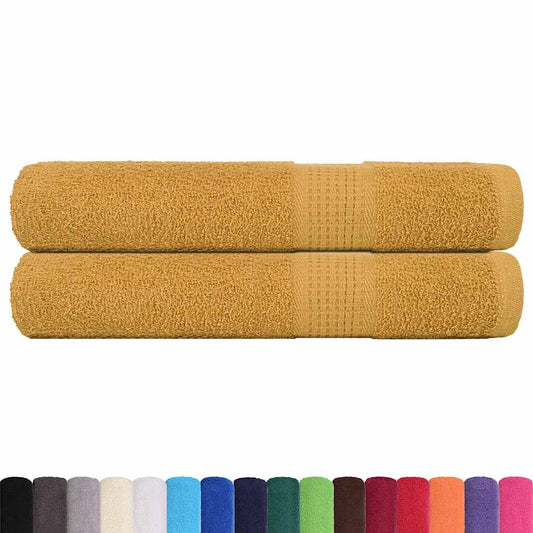 Towels "FROGN" 2 pcs Gold 100x200 cm 360 gsm Towels "FROGN" 2 pcs Gold 100x200 cm 360 gsm