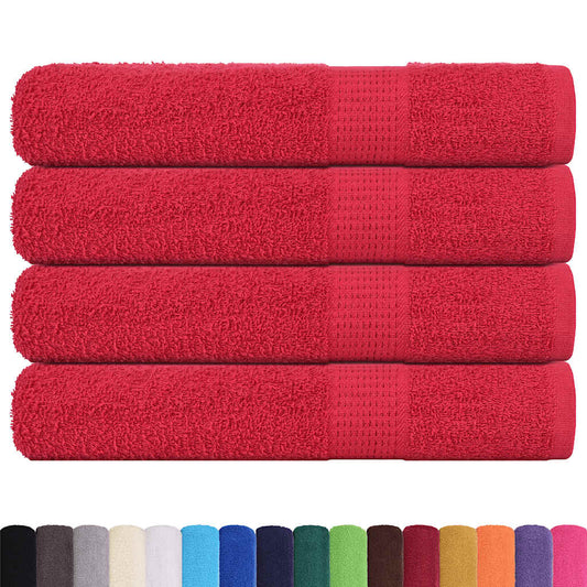 Towels "FROGN" 4 pcs Red 100x200 cm 360 gsm Towels "FROGN" 4 pcs Red 100x200 cm 360 gsm