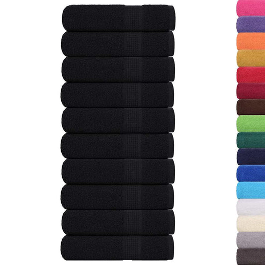 Hand Towels "FROGN" 10 pcs Black 50x100 cm 360 gsm Hand Towels "FROGN" 10 pcs Black 50x100 cm 360 gsm