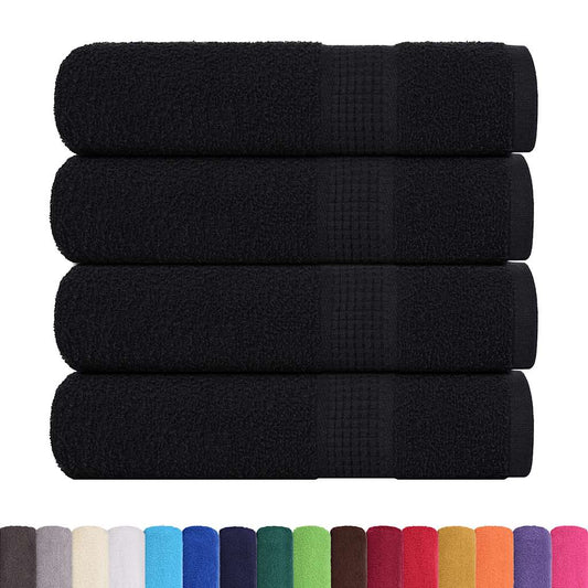 Bath Towels "FROGN" 4 pcs Black 100x150 cm 360 gsm Bath Towels "FROGN" 4 pcs Black 100x150 cm 360 gsm